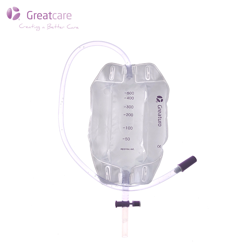 What are the types of Urine Drainage Leg Bags by capacity?