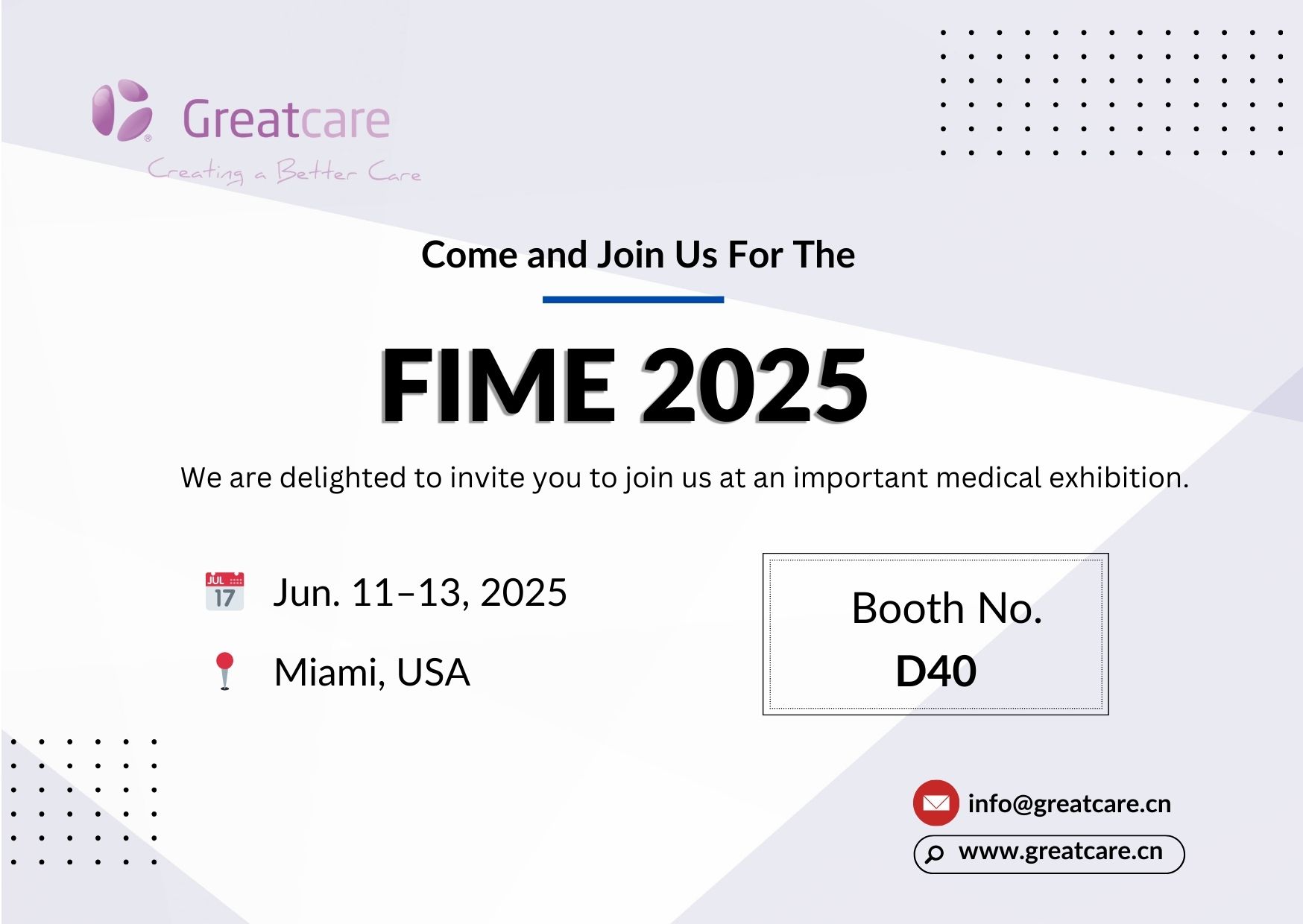 Exhibition Announcement - FIME 2025